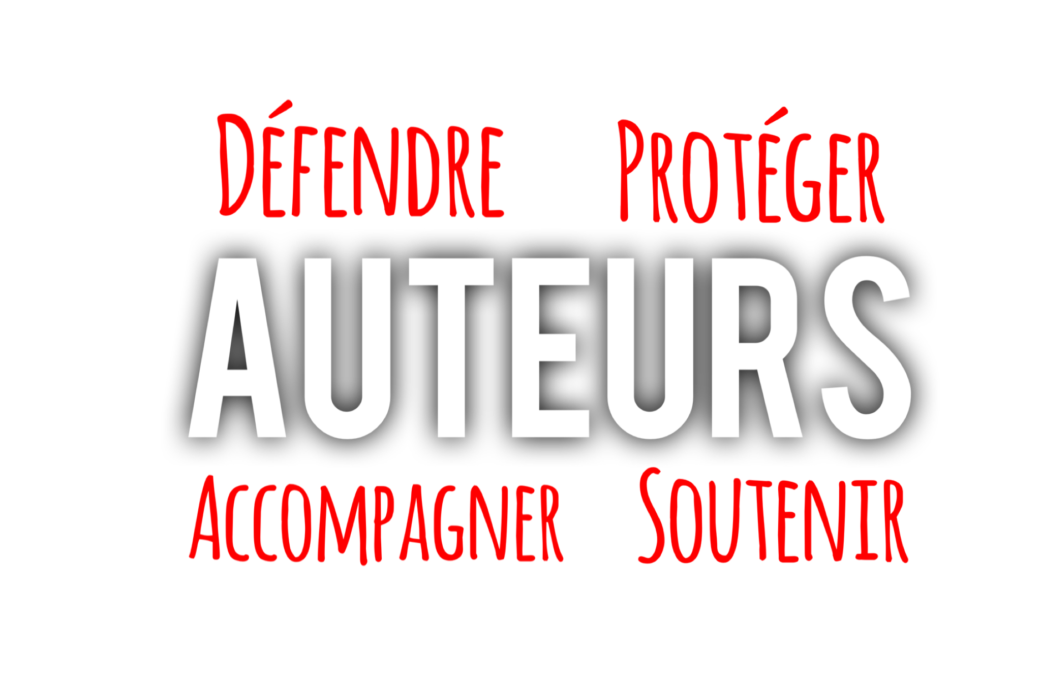 Image défendre protéger accompagner et soutenir les auteurs