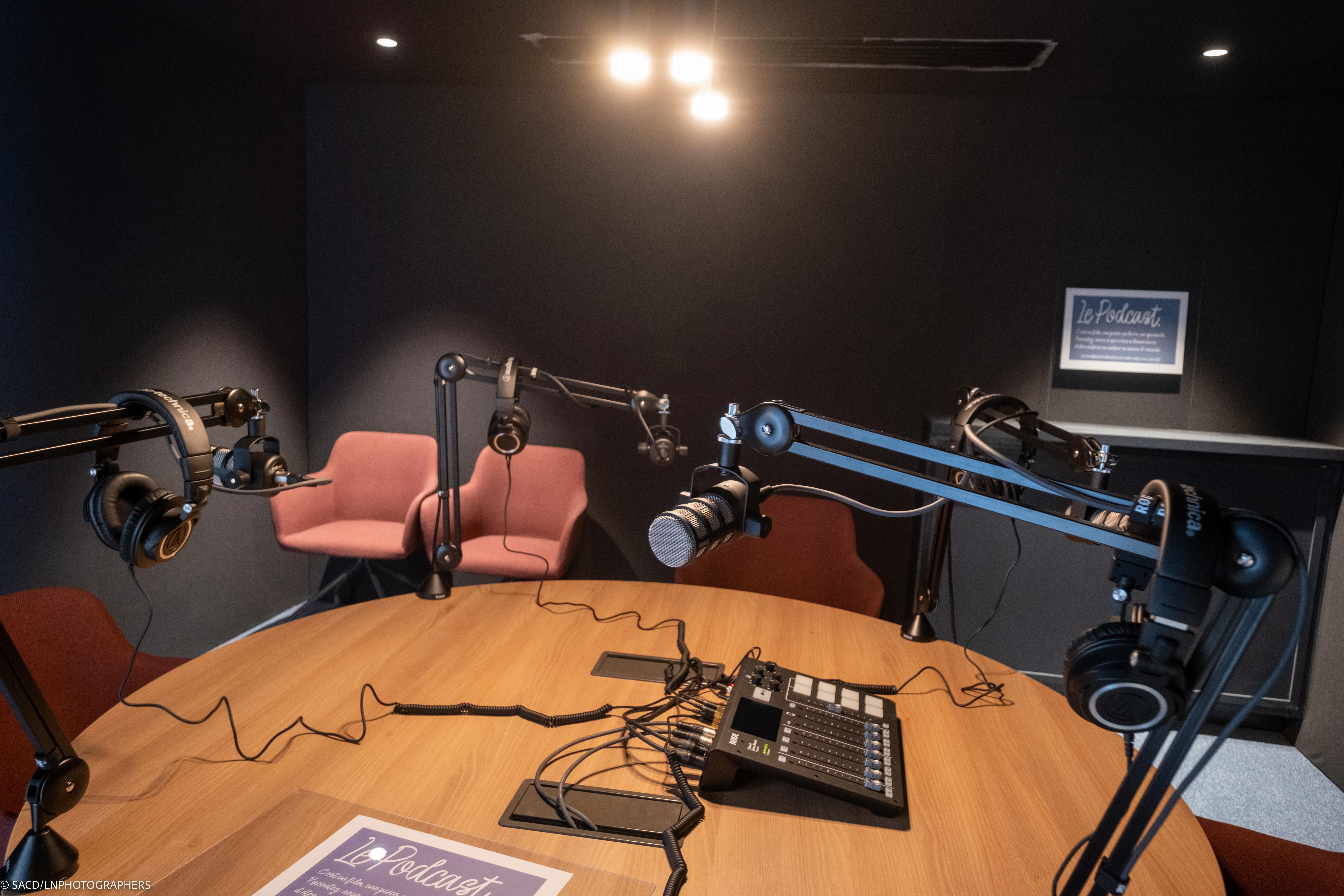 Le studio podcasts