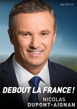 Affiche de campagne Nicolas Dupont-Aignant